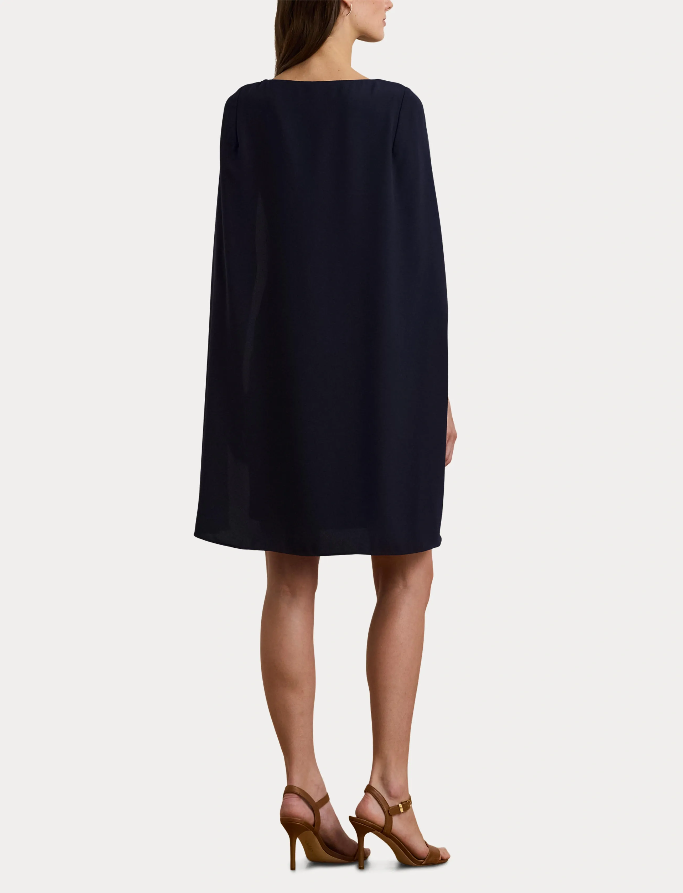 Cape Georgette Cocktail Dress 6