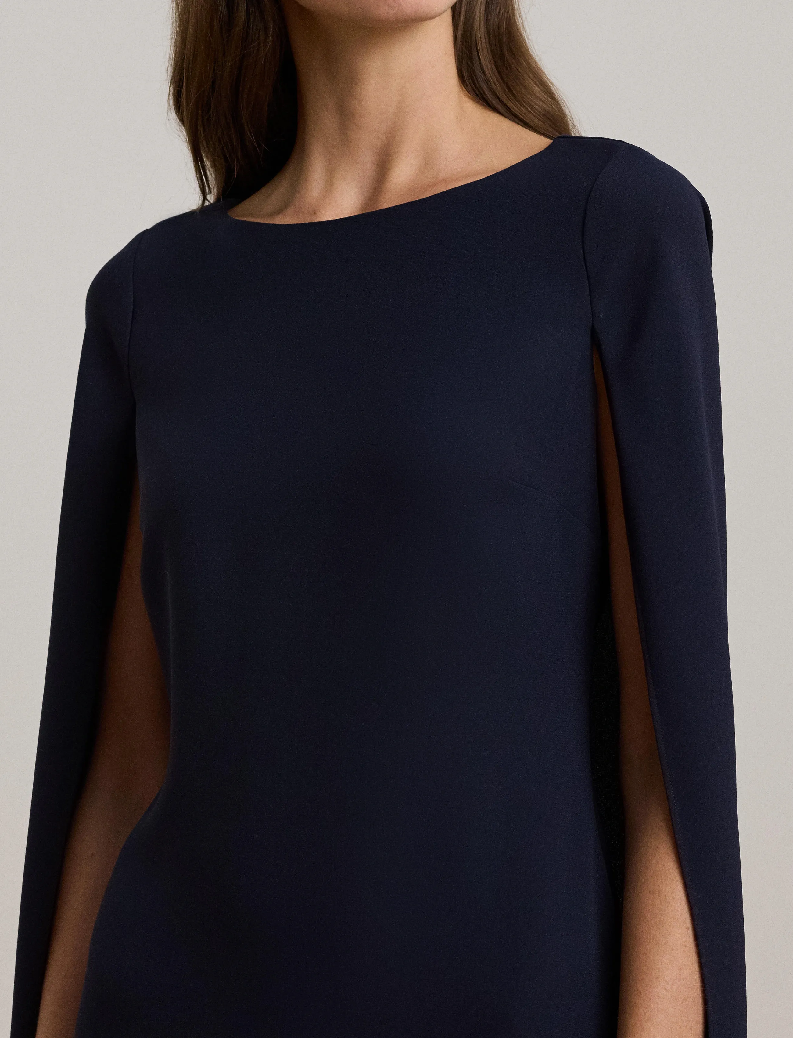 Cape Georgette Cocktail Dress 7