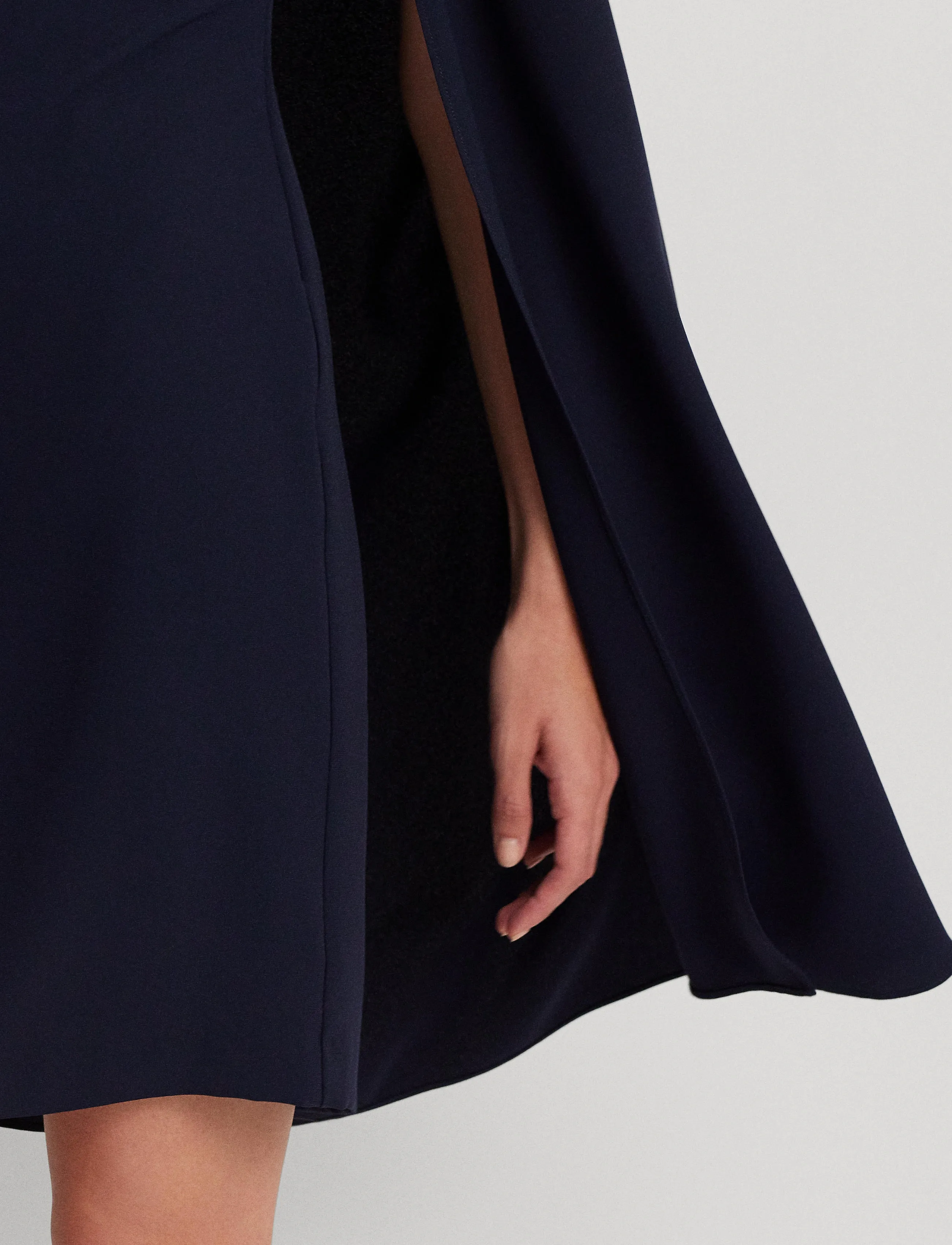 Cape Georgette Cocktail Dress 9