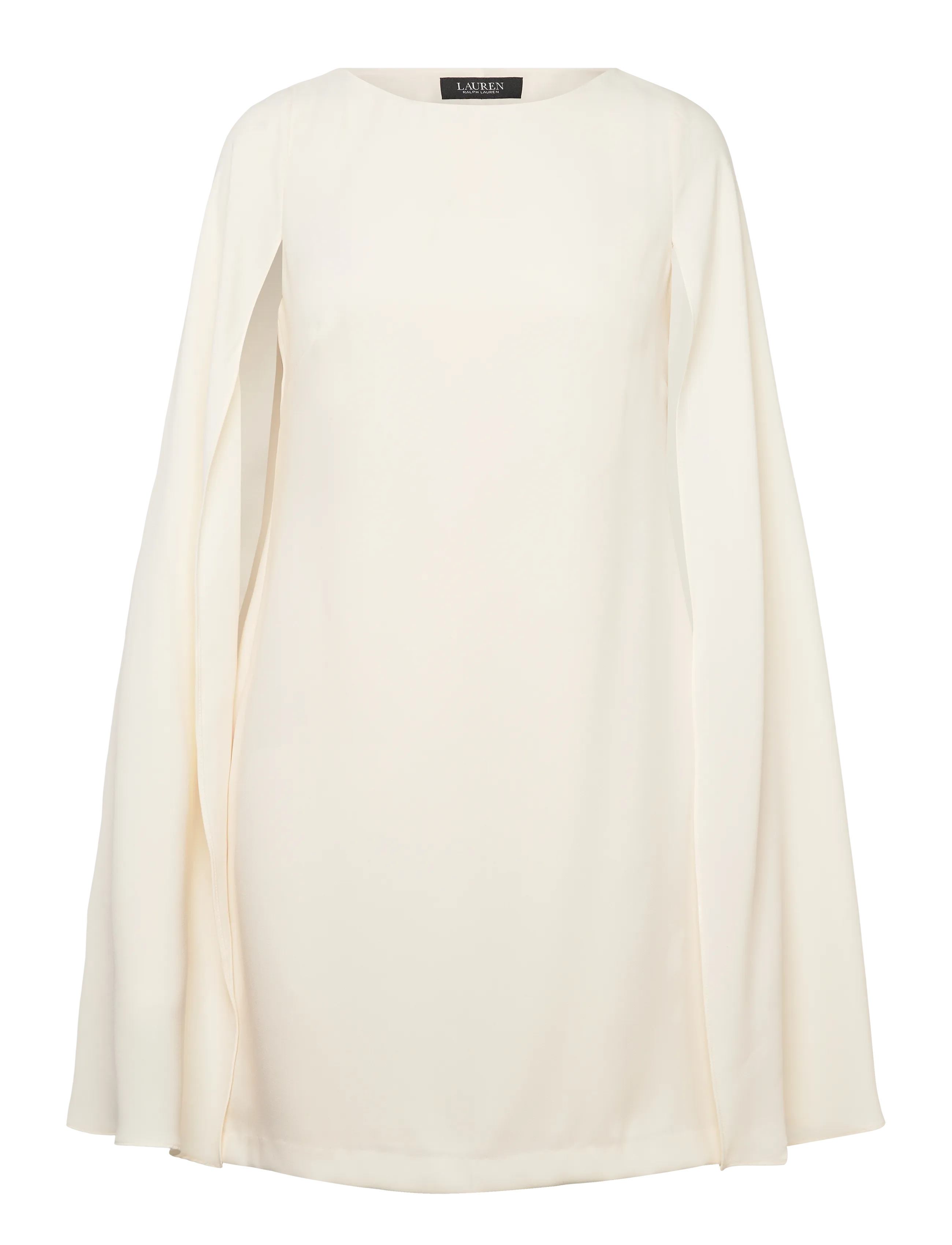 Lauren Ralph Lauren Cape Georgette Cocktail Dress - Clothing - MASCARPONE CREAM / cream