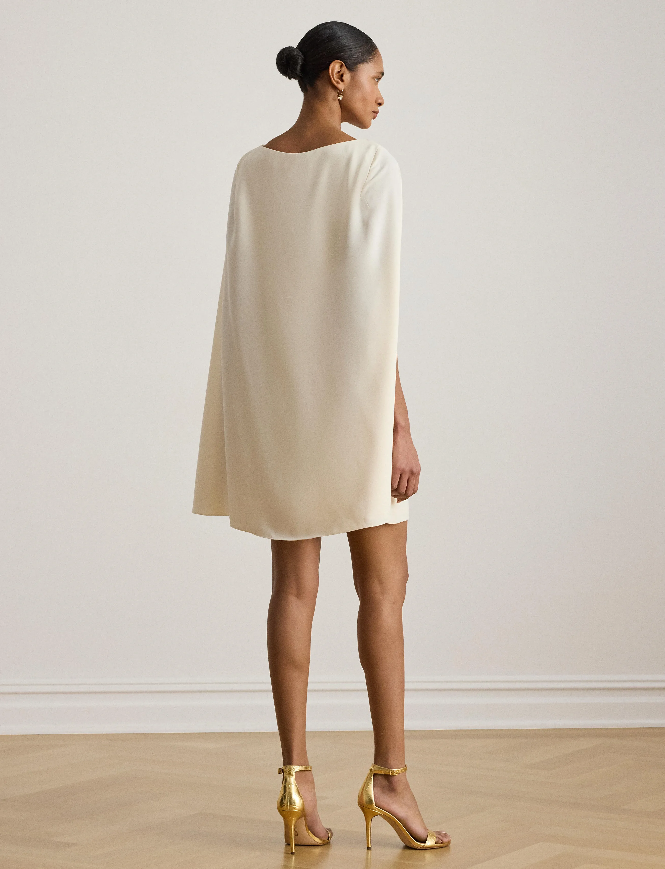 Cape Georgette Cocktail Dress 2