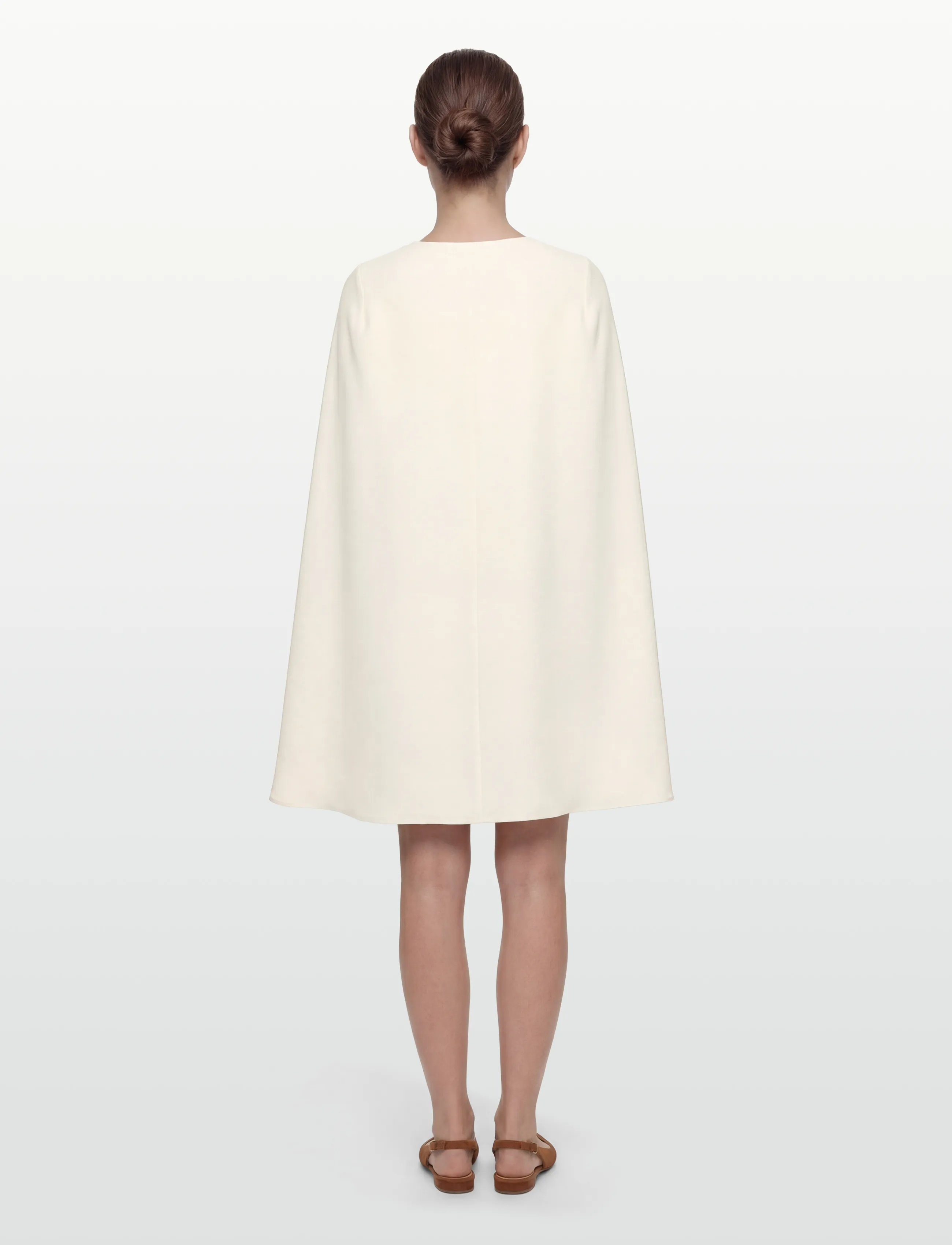 Cape Georgette Cocktail Dress 3