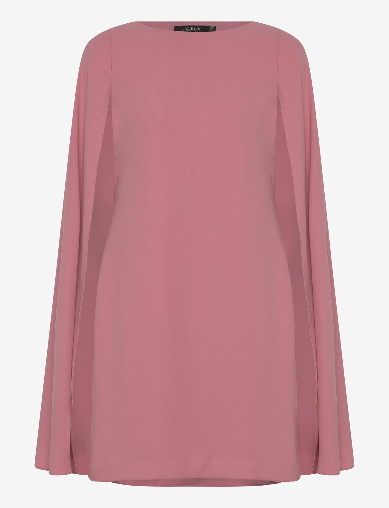 Lauren Ralph Lauren - Cape Georgette Cocktail Dress - cocktail-kjoler - rose mauve - 0
