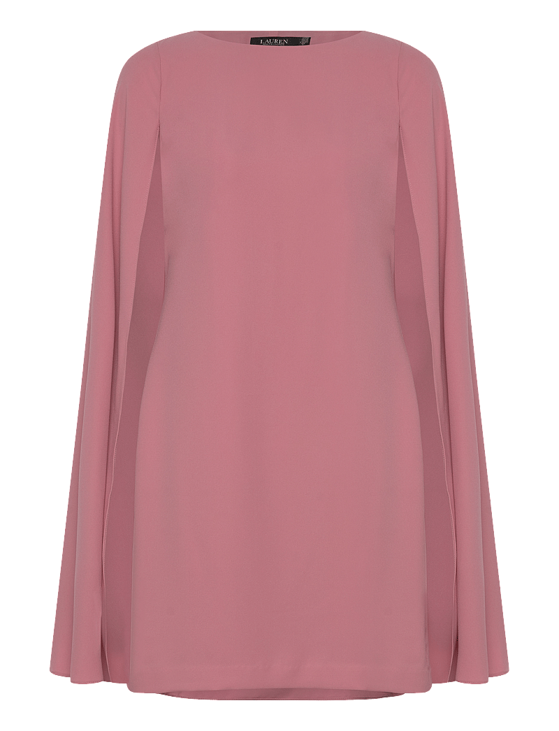 Lauren Ralph Lauren - Cape Georgette Cocktail Dress - cocktail-mekot - rose mauve - 0