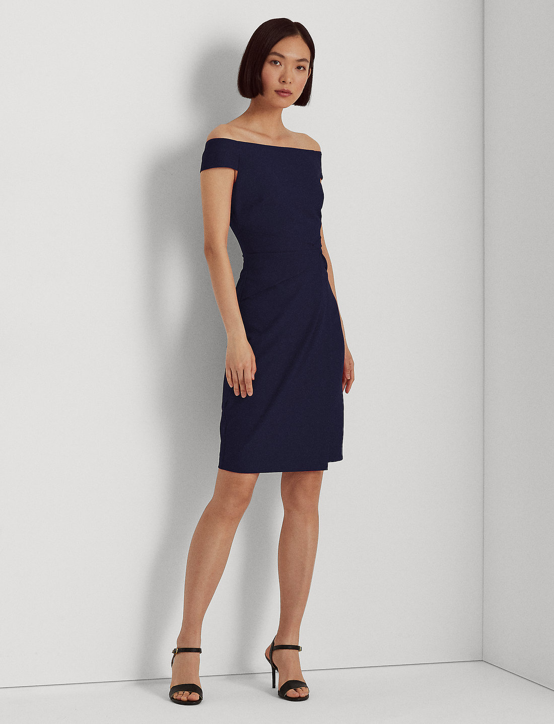 Lauren Ralph Lauren Crepe Off the shoulder Dress Kurze Kleider Boozt