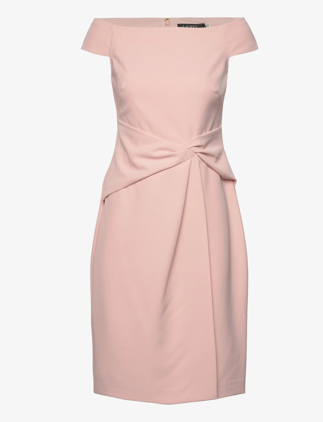 Lauren Ralph Lauren - Crepe Off-the-Shoulder Dress - vakarėlių drabužiai išparduotuvių kainomis - pale pink - 0