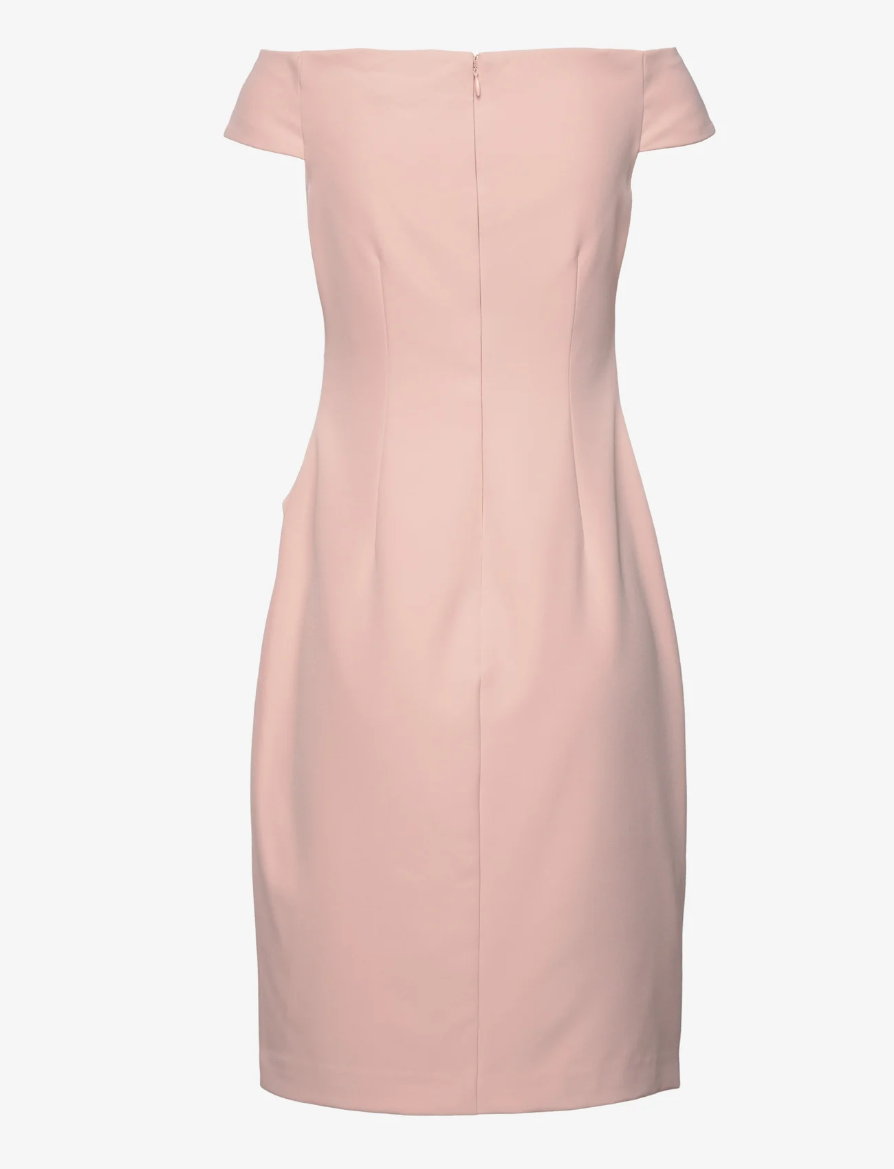 Lauren Ralph Lauren - Crepe Off-the-Shoulder Dress - vakarėlių drabužiai išparduotuvių kainomis - pale pink - 1