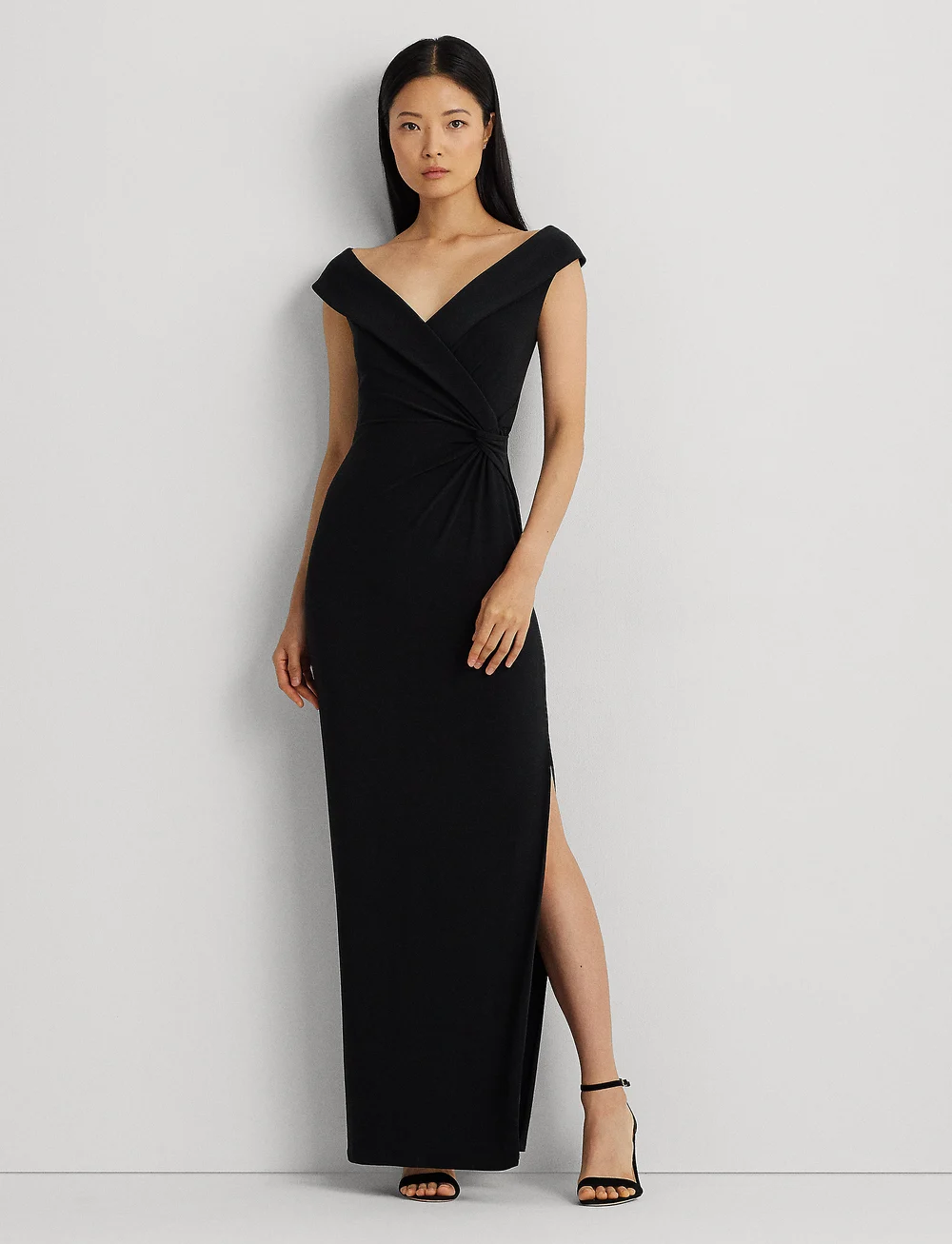 Lauren Ralph Lauren - CLASSIC MJ-GOWN - síðir kjólar - black - 0