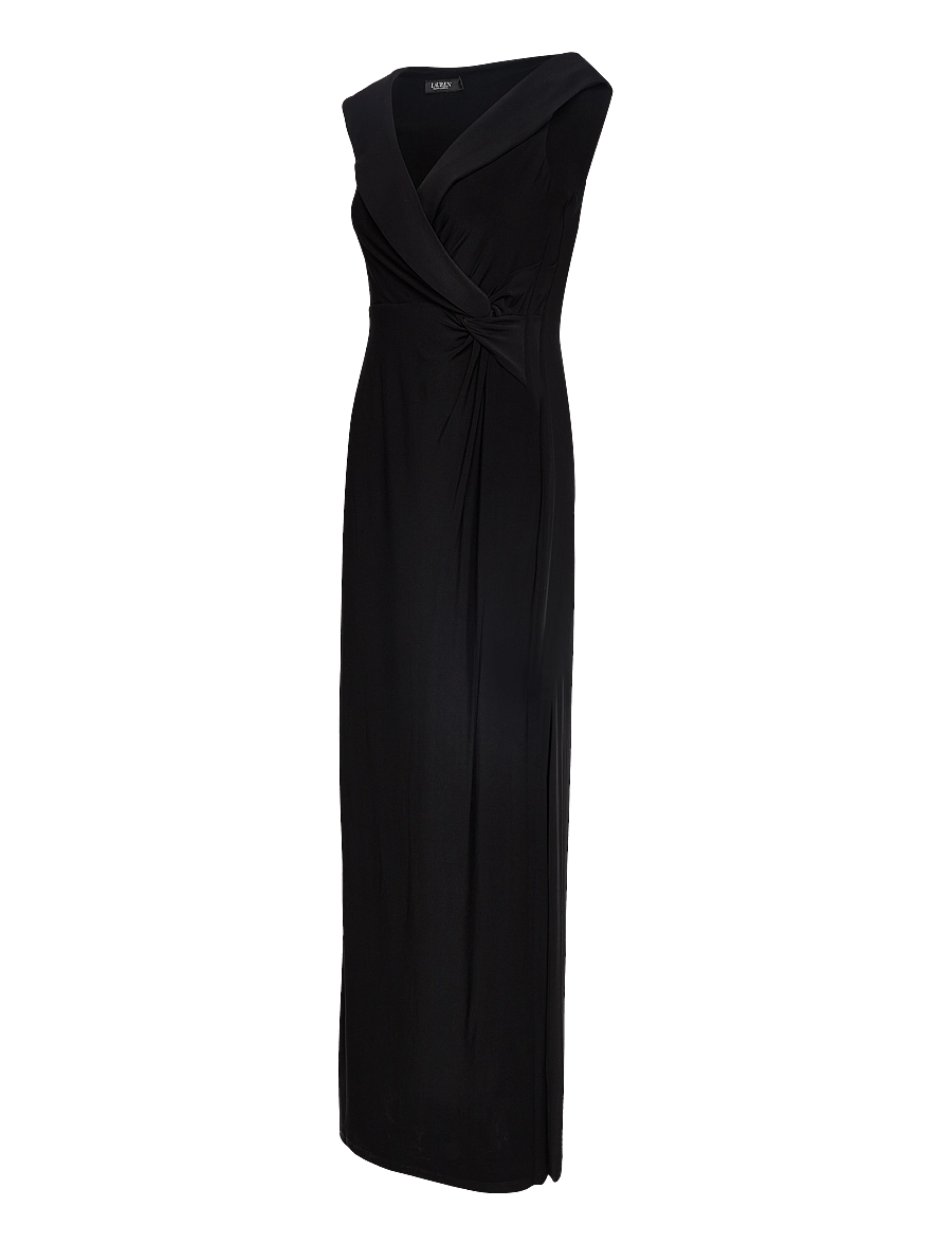Lauren Ralph Lauren - Jersey Off-the-Shoulder Gown - robes de soirée - black - 3