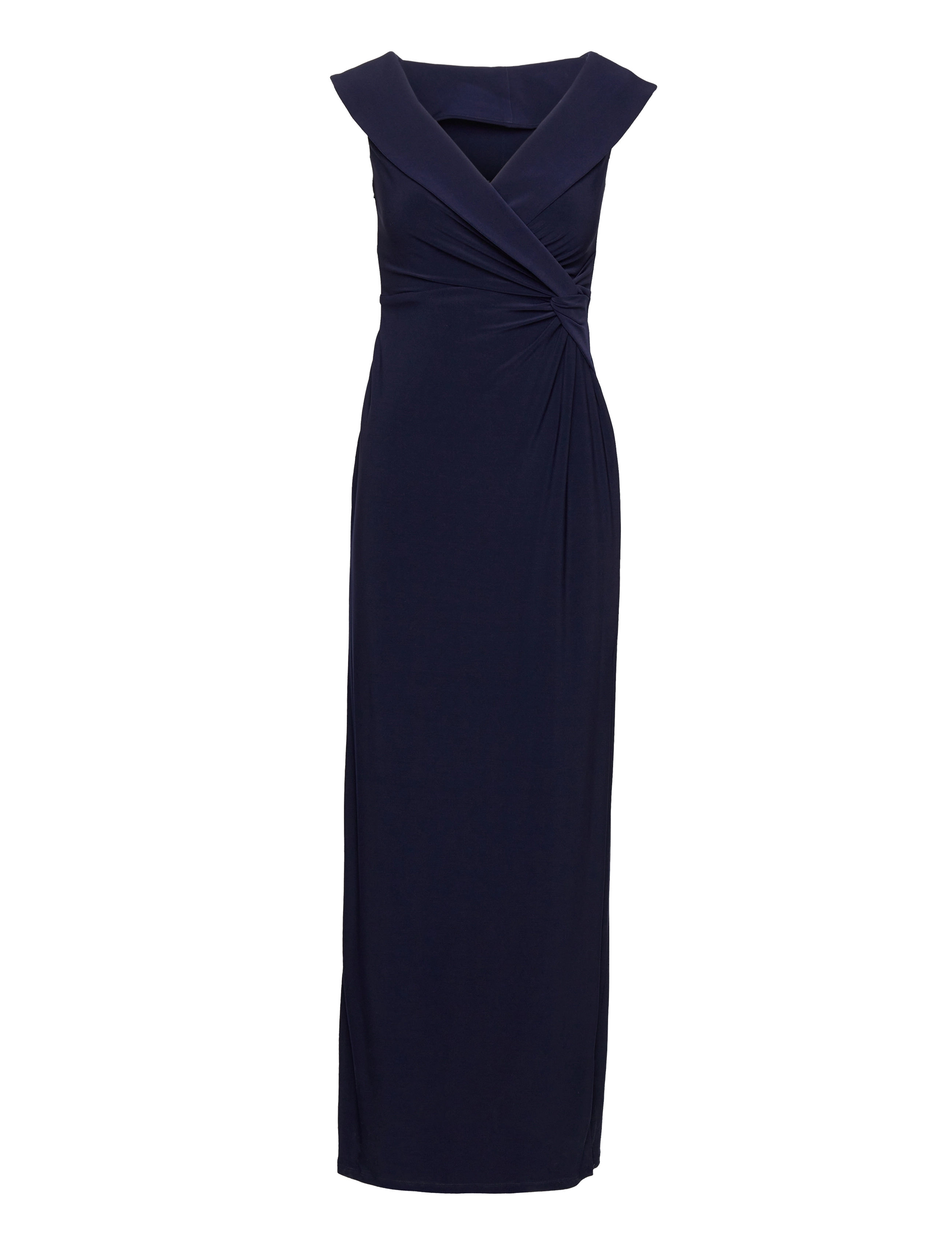 Lauren Ralph Lauren Jersey Off-the-Shoulder Gown - Riided - LIGHTHOUSE NAVY / navy