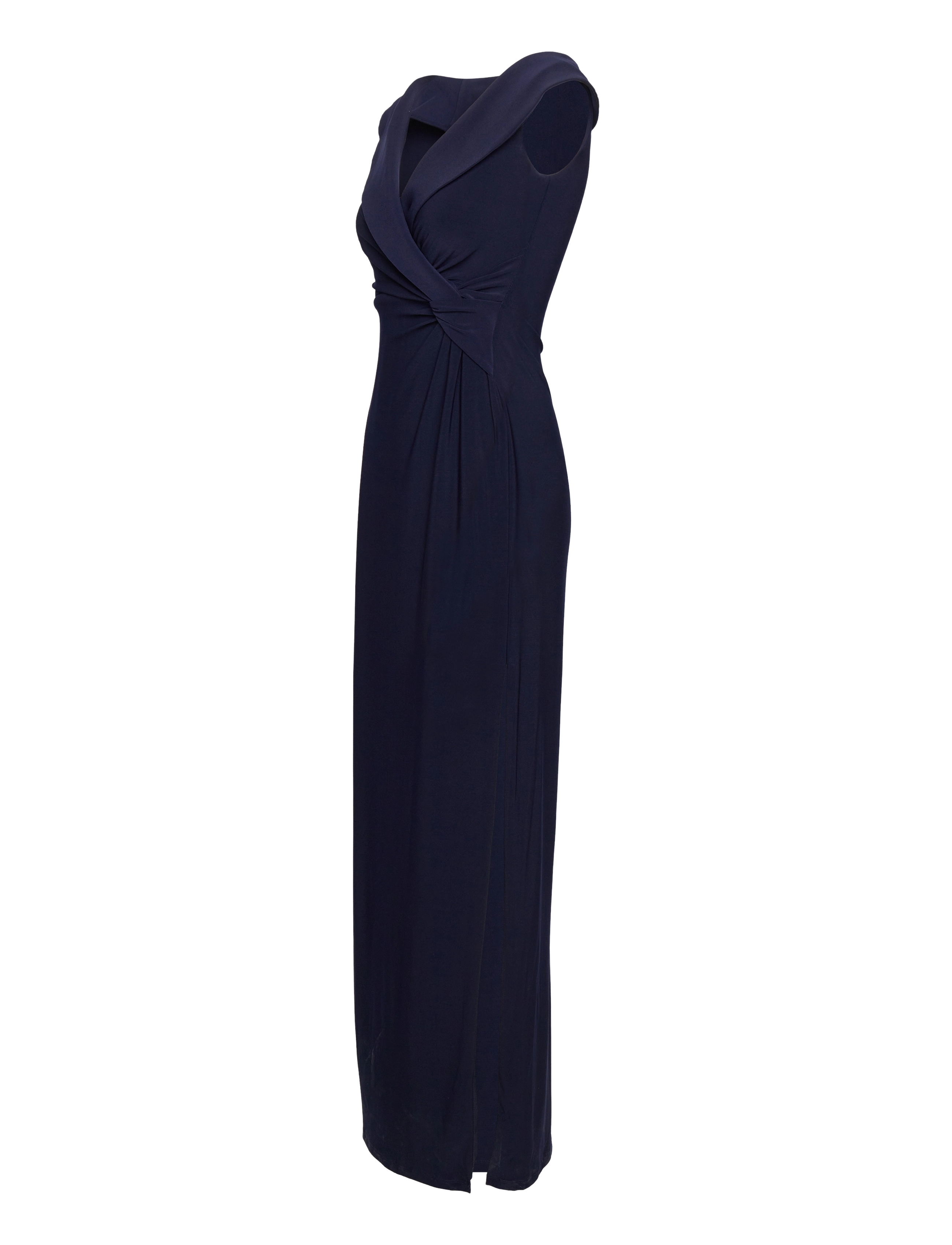 Lauren Ralph Lauren - Jersey Off-the-Shoulder Gown - aftenkjoler - lighthouse navy - 3