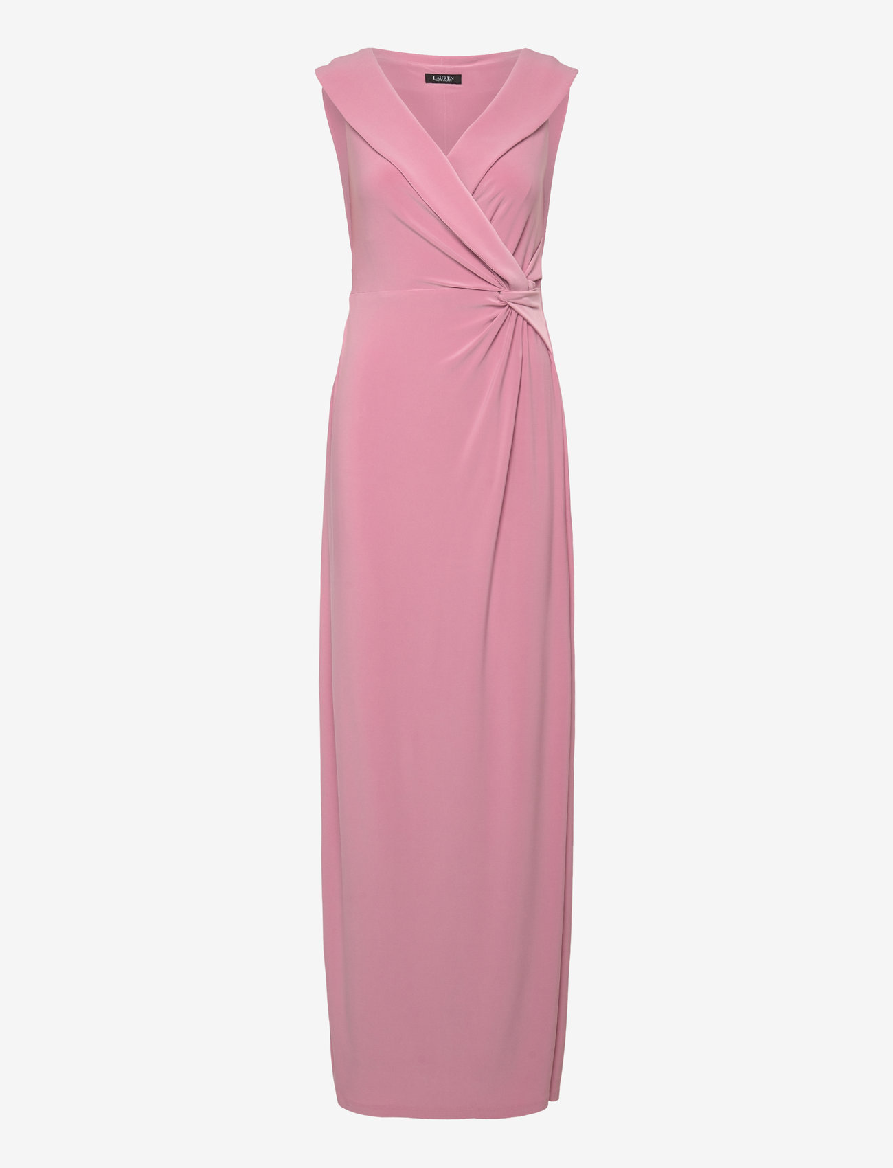 Lauren Ralph Lauren - Jersey Off-the-Shoulder Gown - aftenkjoler - rose mauve - 0