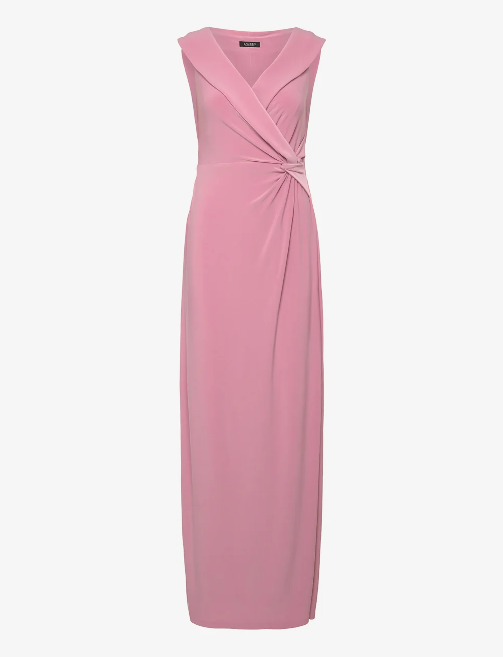 Lauren Ralph Lauren - Jersey Off-the-Shoulder Gown - aftonklänningar - rose mauve - 0
