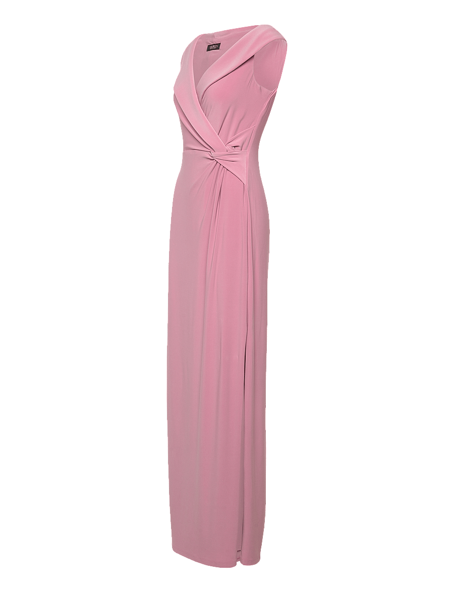 Lauren Ralph Lauren - Jersey Off-the-Shoulder Gown - robes de soirée - rose mauve - 2