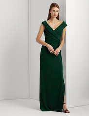 Lauren Ralph Lauren - Jersey Off-the-Shoulder Gown - vakarėlių drabužiai išparduotuvių kainomis - season green - 3