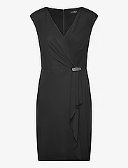 Lauren Ralph Lauren - Jersey Cap-Sleeve Cocktail Dress - sukienki koktajlowe - black - 0