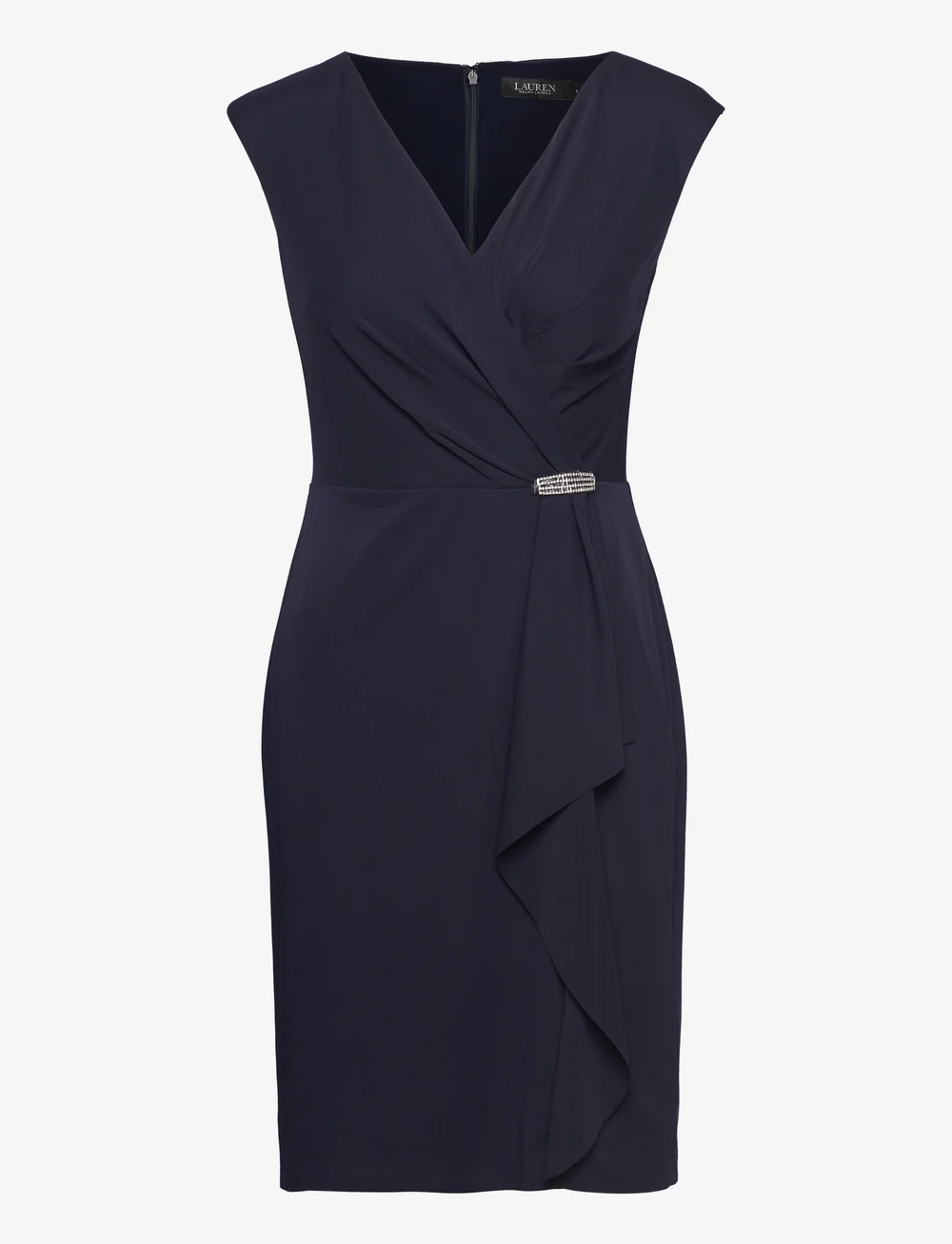 Lauren Ralph Lauren - Jersey Cap-Sleeve Cocktail Dress - cocktailkleider - lighthouse navy - 1