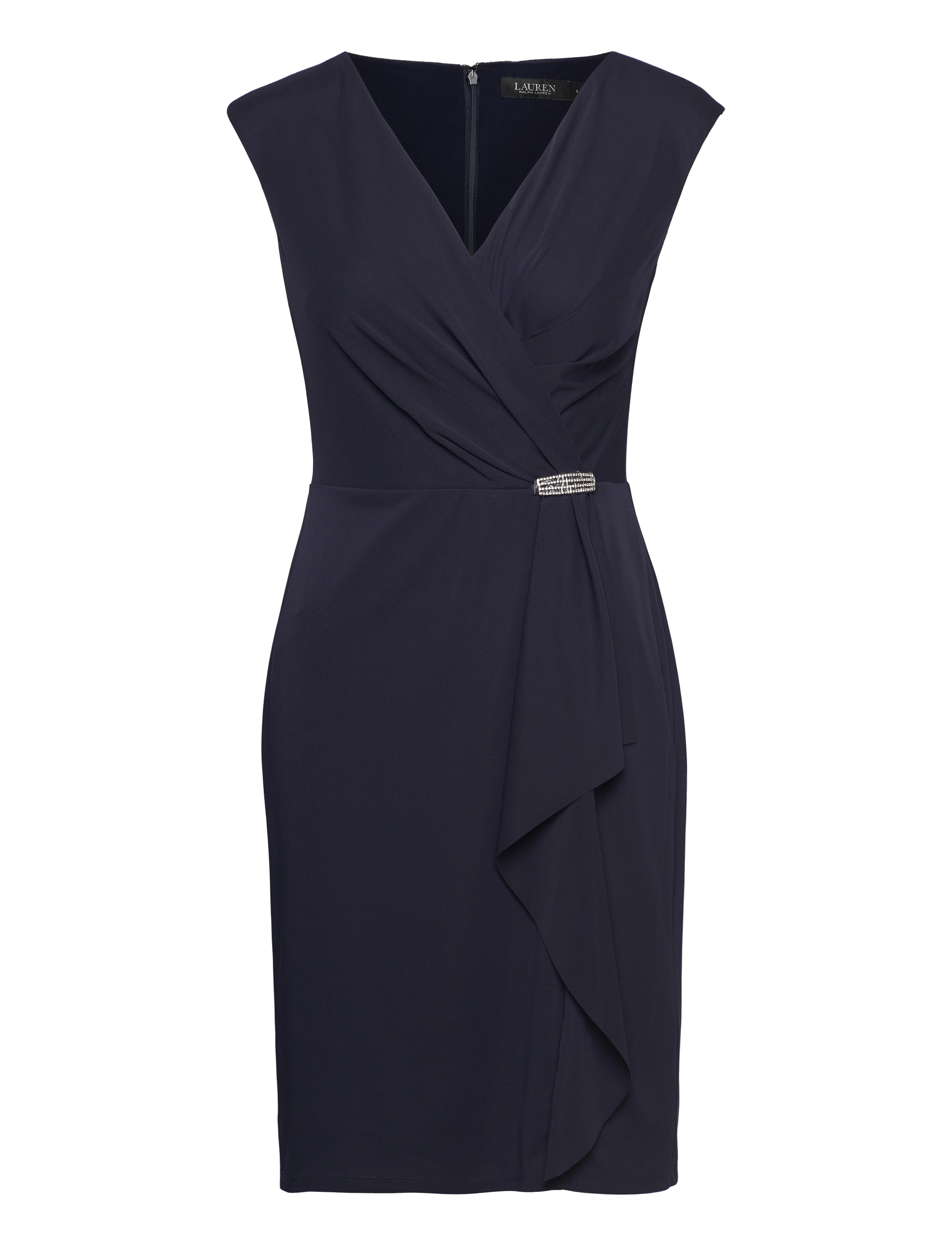 Lauren Ralph Lauren - Jersey Cap-Sleeve Cocktail Dress - lighthouse navy - 1