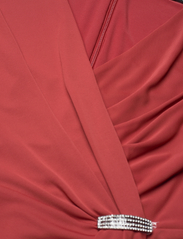 Lauren Ralph Lauren - Jersey Cap-Sleeve Cocktail Dress - peoriided outlet-hindadega - red sunstone - 3