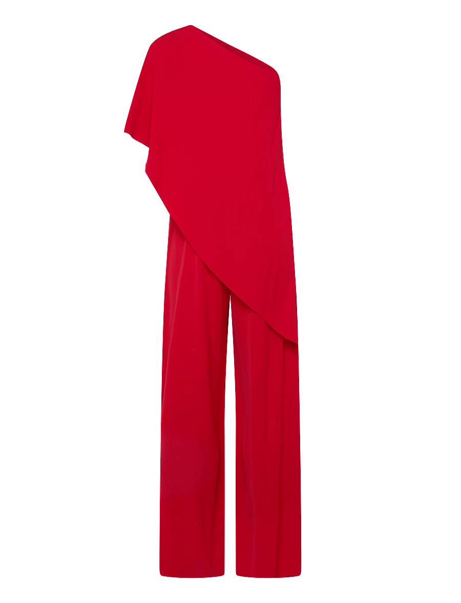 Lauren Ralph Lauren - SILKY GGT 154-JUMPSUIT - buksedragter - cruise red - 1