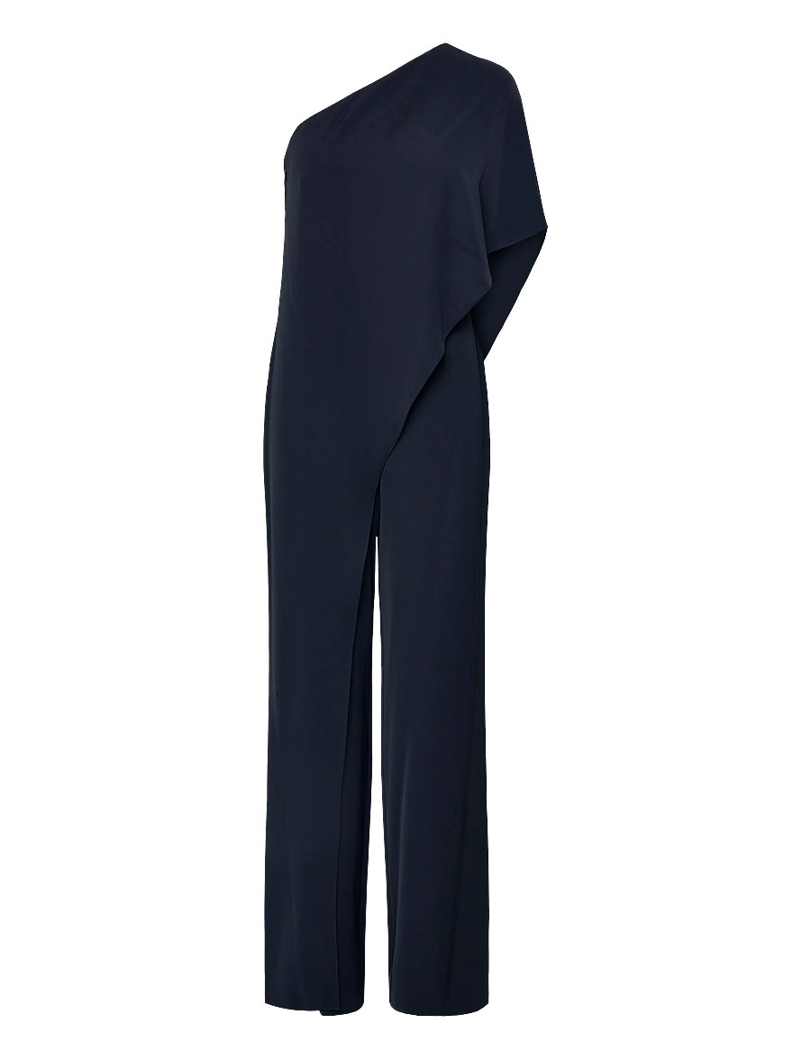 Lauren Ralph Lauren - SILKY GGT 154-JUMPSUIT - buksedragter - lauren navy - 1