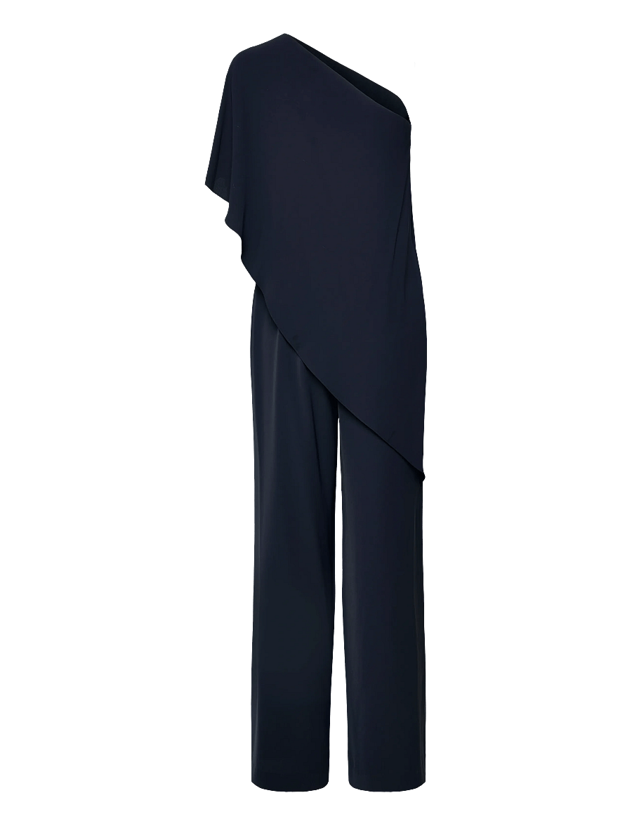 Lauren Ralph Lauren - SILKY GGT 154-JUMPSUIT - buksedragter - lauren navy - 2