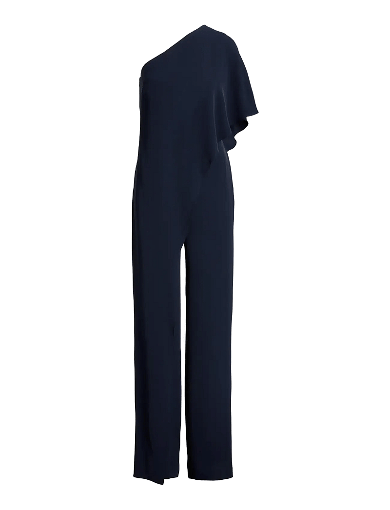 Lauren Ralph Lauren - Cape Georgette One-Shoulder Jumpsuit - rõivad - lighthouse navy - 1