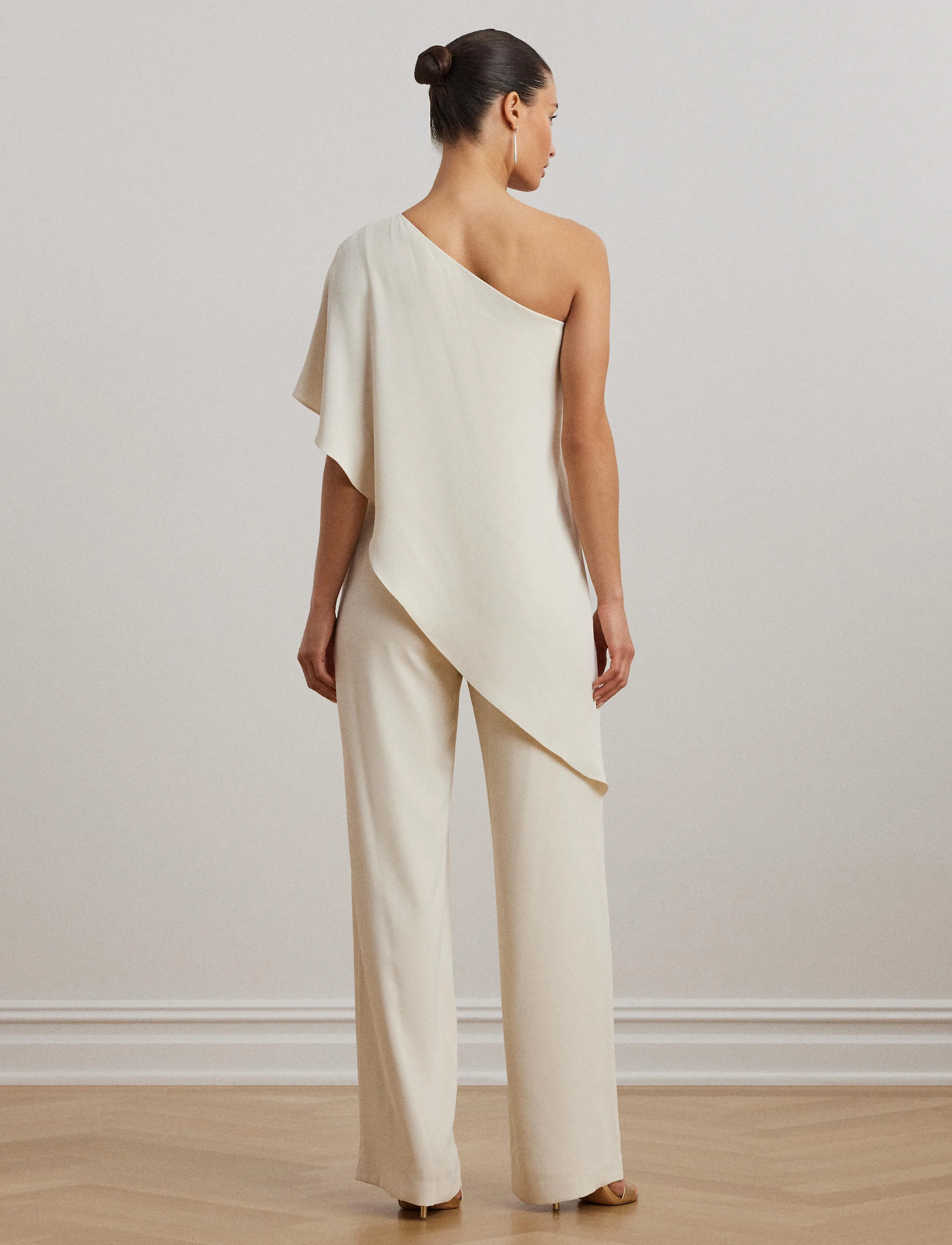 Lauren Ralph Lauren - SILKY GGT 154-JUMPSUIT - buksedragter - mascarpone cream - 3