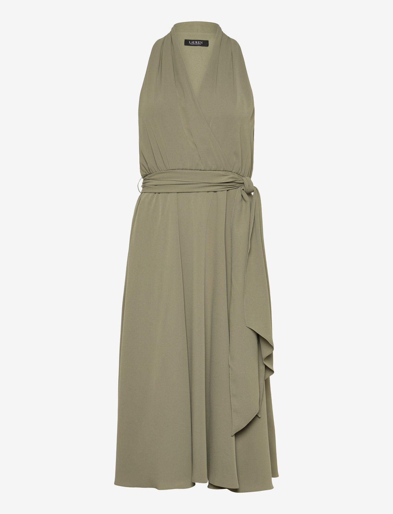 Lauren Ralph Lauren - SILKY GGT 154-COCKTAIL DRESS - midi kjoler - sage green - 0