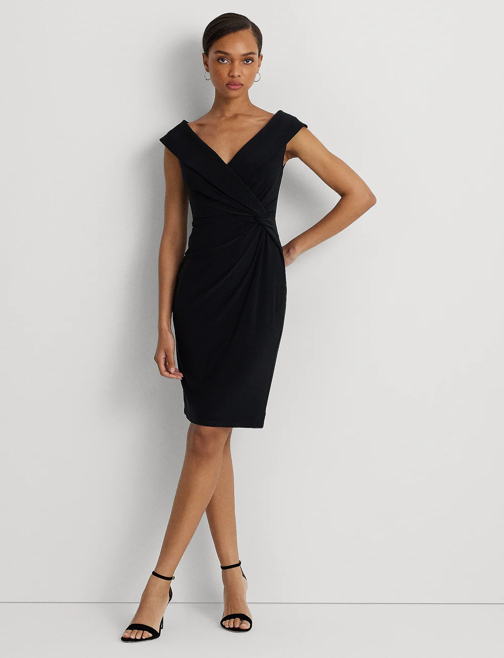 Lauren Ralph Lauren Jersey Off the shoulder Cocktail Dress Short Dresses Boozt