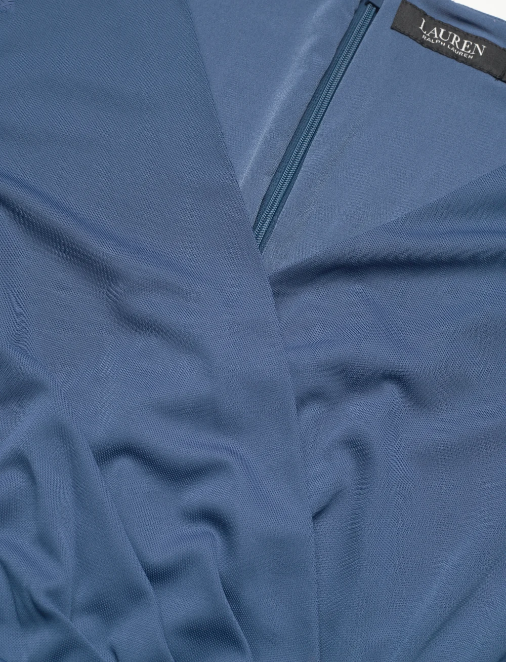 Lauren Ralph Lauren - Ring-Trim Stretch Jersey Cocktail Dress - kokteiļkleitas - indigo dusk - 2