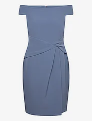 Lauren Ralph Lauren - Crepe Off-the-Shoulder Cocktail Dress - cocktailklänningar - pale azure - 0