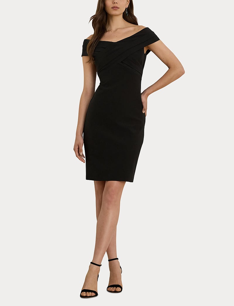 Lauren Ralph Lauren - Crepe Off-the-Shoulder Cocktail Dress - cocktailkleider - black - 4