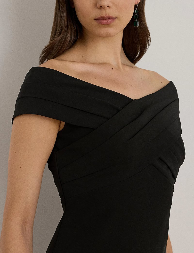Lauren Ralph Lauren Crepe Off-the-shoulder Cocktail Dress short dresses shop at Booztlet Lauren Ralph Lauren Crepe Off-the-shoulder Cocktail Dress short dresses shop at Booztlet