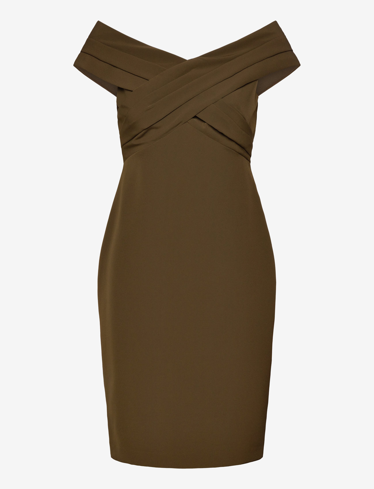 Lauren Ralph Lauren - Crepe Off-the-Shoulder Cocktail Dress - cocktailkleider - botanic green - 1