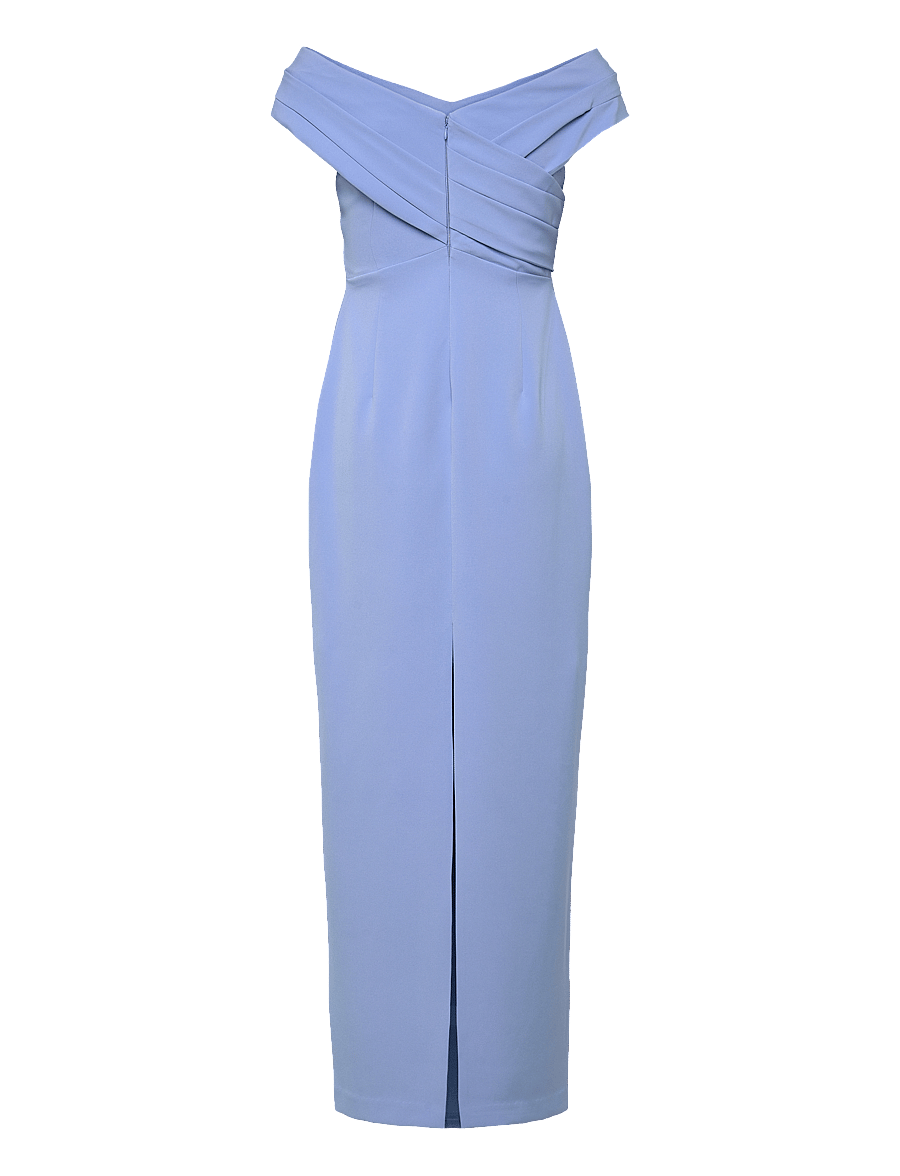 Lauren Ralph Lauren - PLSHD CREPE-GOWN - aftenkjoler - sky blue - 1