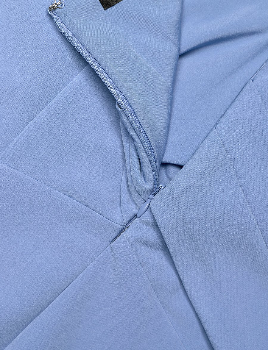 Lauren Ralph Lauren - PLSHD CREPE-GOWN - aftenkjoler - sky blue - 3