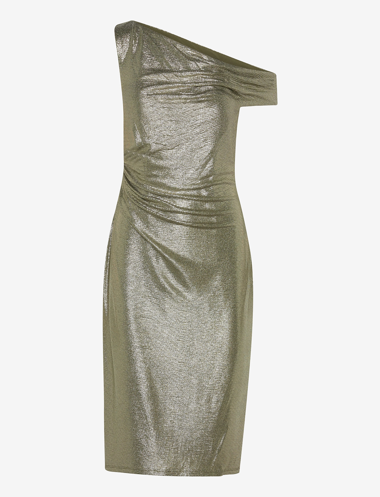 Lauren Ralph Lauren Metallic One-shoulder Cocktail Dress (RAF253951569) -  Midi dresses - Boozt.com
