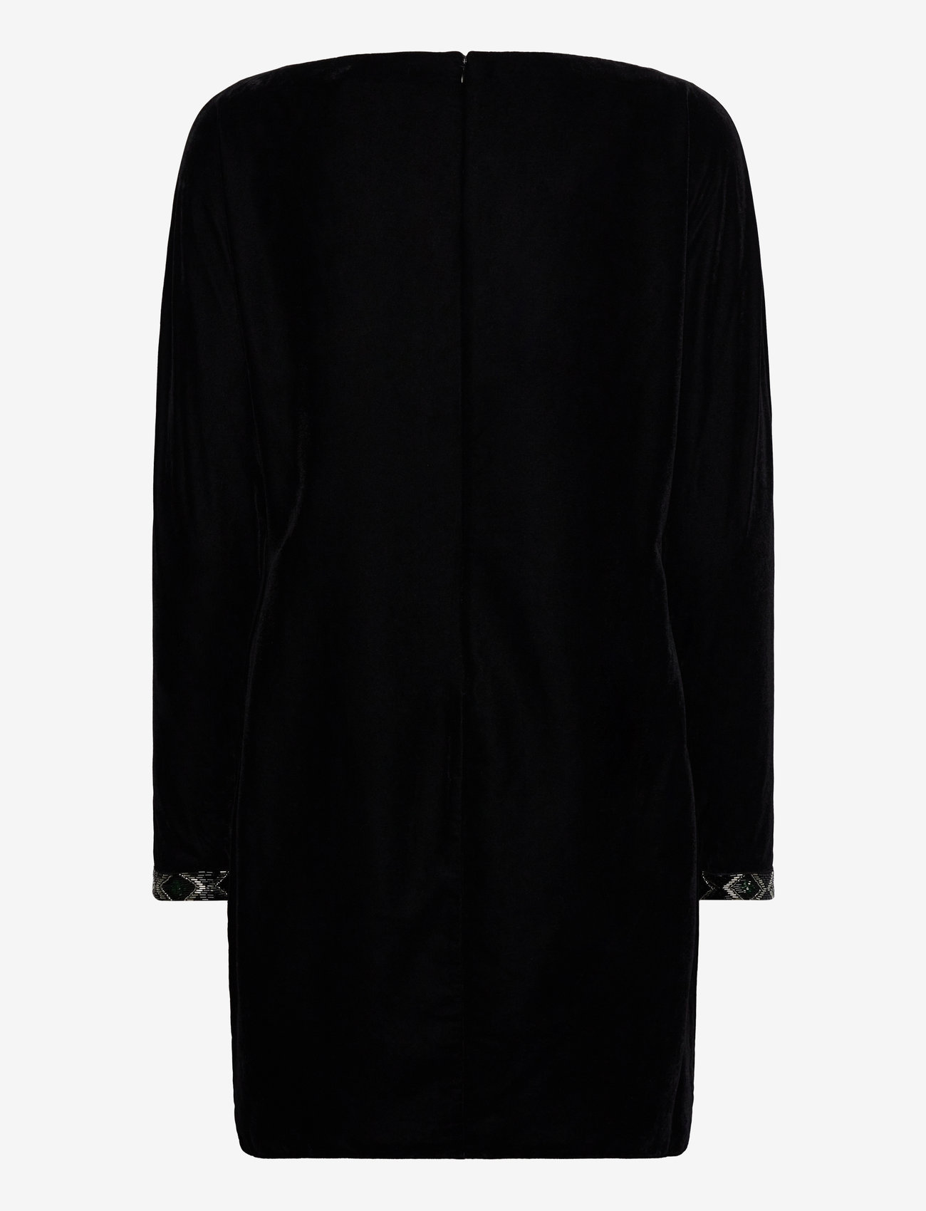 Lauren Ralph Lauren - Beaded-Trim Velvet Cocktail Dress - cocktailkleider - black velvet - 1