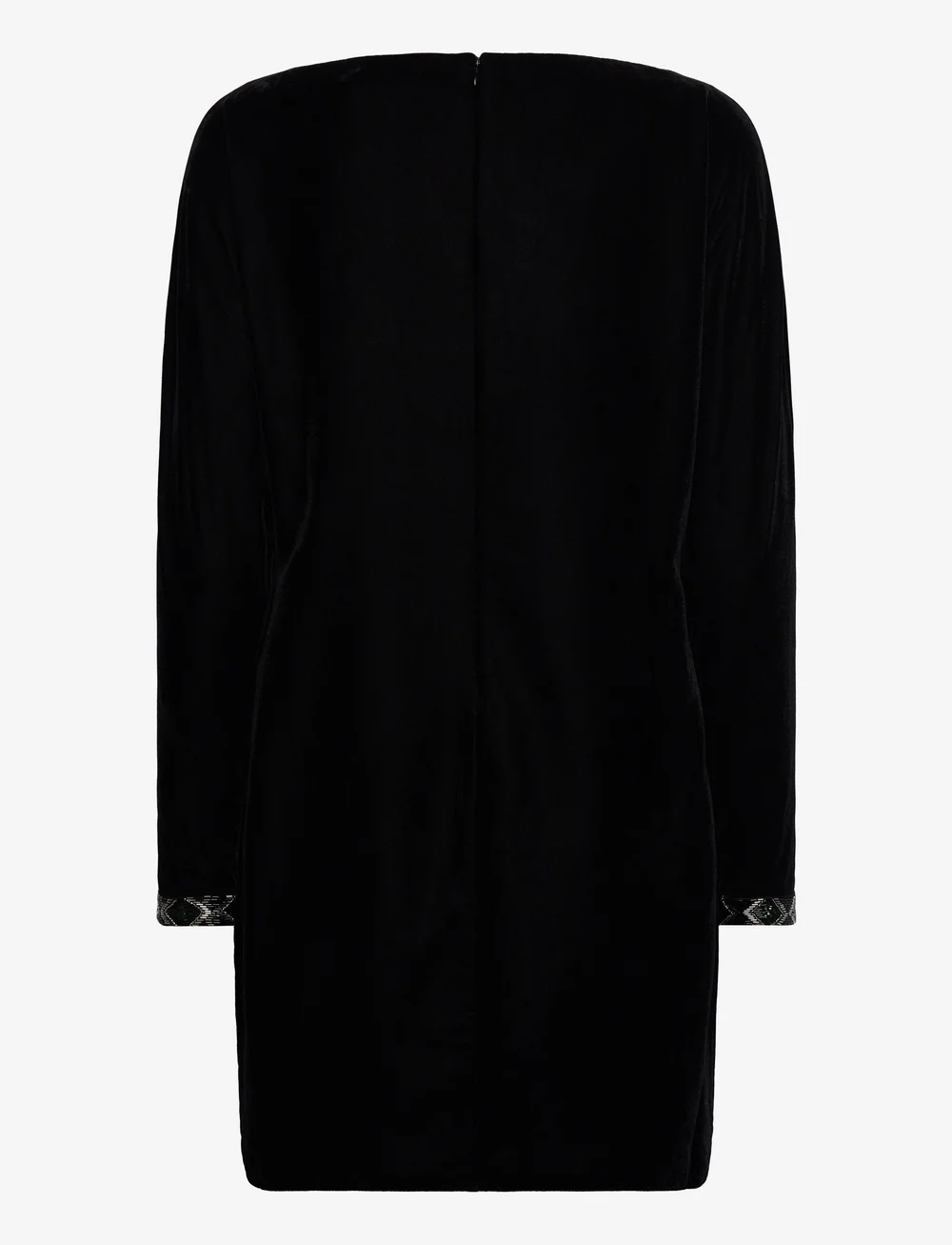 Lauren Ralph Lauren - Beaded-Trim Velvet Cocktail Dress - cocktailkjoler - black velvet - 1
