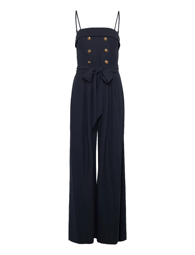 Lauren Ralph Lauren - SATIN BACK CREPE-JUMPSUIT - jumpsuits - lauren navy - 0