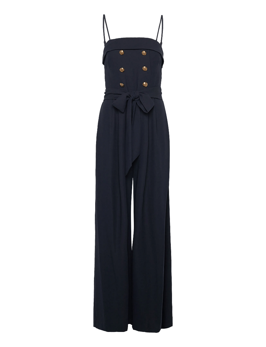 Lauren Ralph Lauren - SATIN BACK CREPE-JUMPSUIT - lauren navy - 0