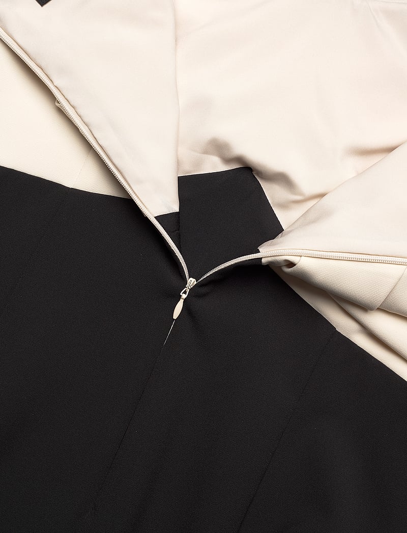 Lauren Ralph Lauren - Two-Tone Off-the-Shoulder Cocktail Dress - cocktailkleider - black/mascarpone - 3