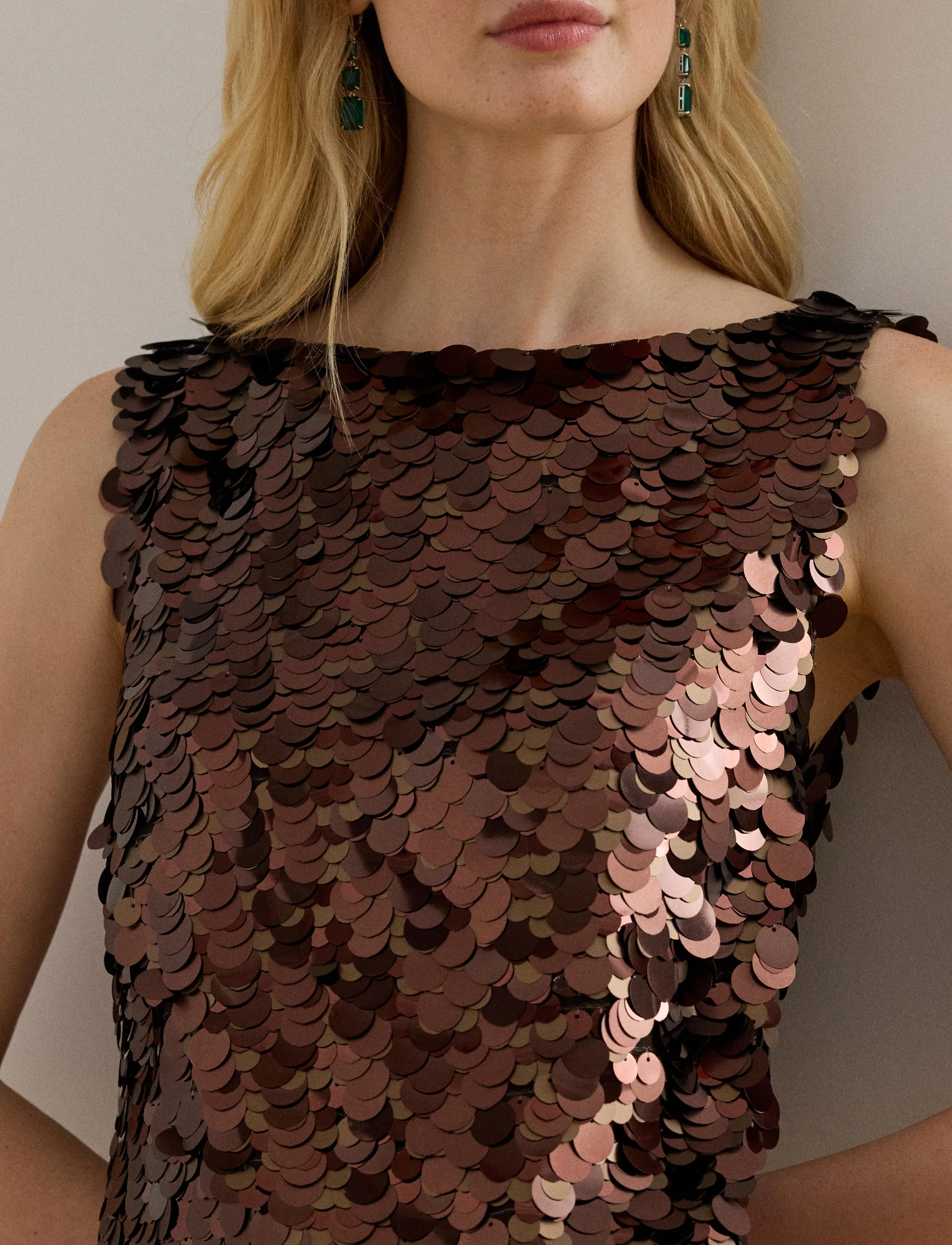 Lauren Ralph Lauren Sequined Shift Cocktail Dress festklänningar dam – bild 7