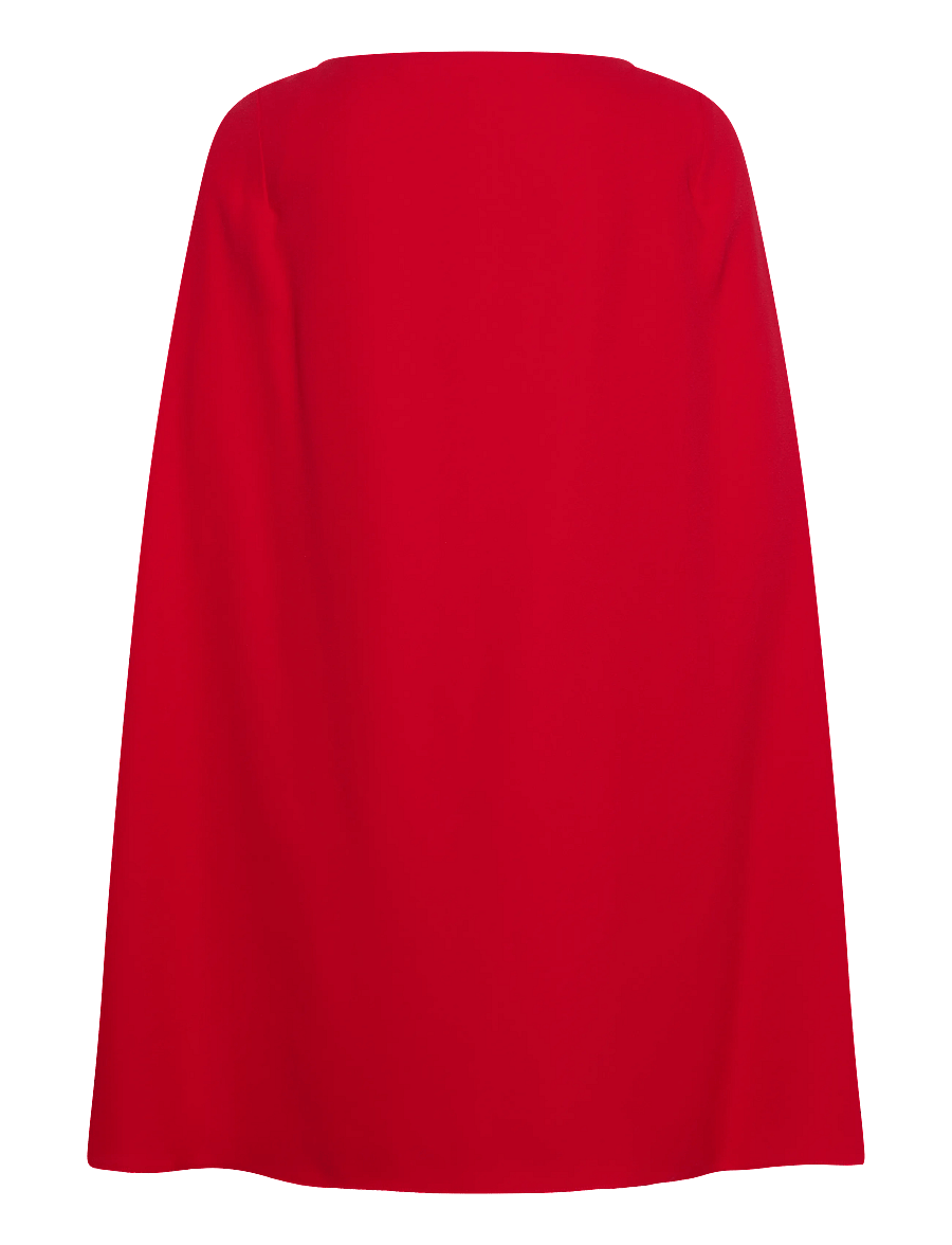 Lauren Ralph Lauren - Cape Georgette Cocktail Dress - juhlamekot - cruise red - 2