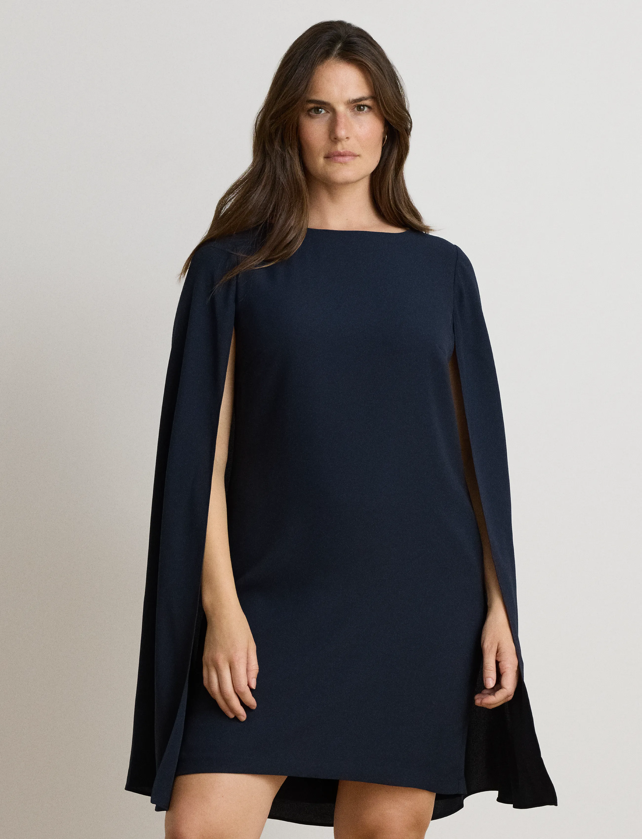 Lauren Ralph Lauren - Cape Georgette Cocktail Dress - festkjoler - lauren navy - 4