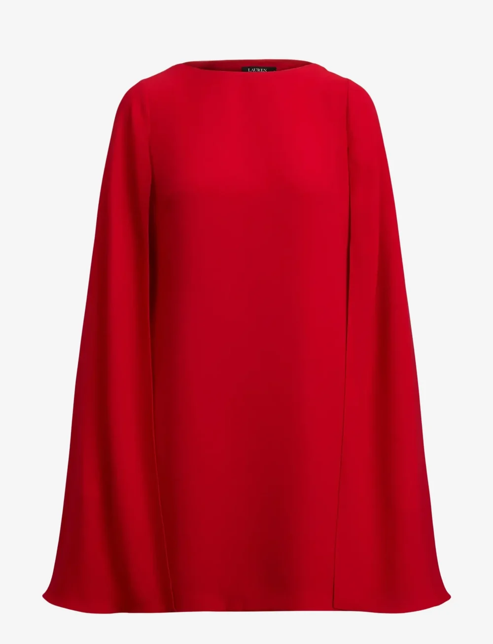 Lauren Ralph Lauren - Cape Georgette Cocktail Dress - cocktailklänningar - ralph red - 1