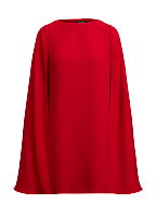 red ralph lauren cape dress Lauren Ralph Lauren Women's Cape Georgette Cocktail Dress, Red, 10