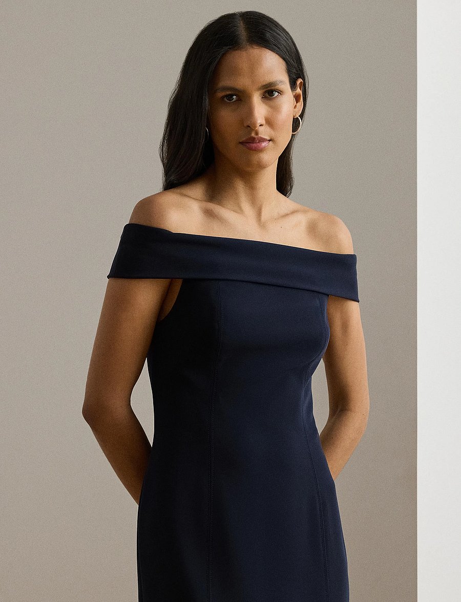 Lauren Ralph Lauren - STRTCH MODERN CREPE-GOWN - abendkleider - lighthouse navy - 0