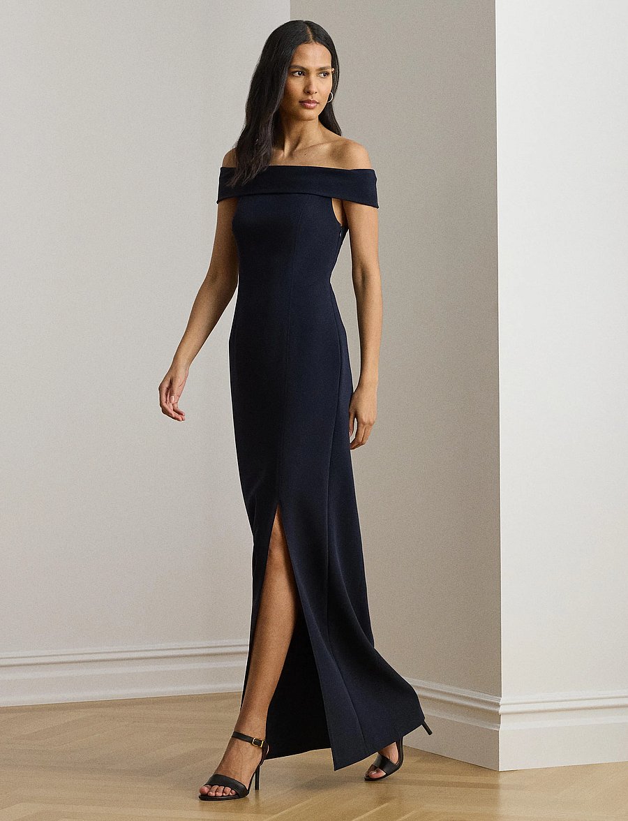 Lauren Ralph Lauren - STRTCH MODERN CREPE-GOWN - abendkleider - lighthouse navy - 3